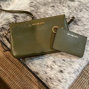 Olive green and gold